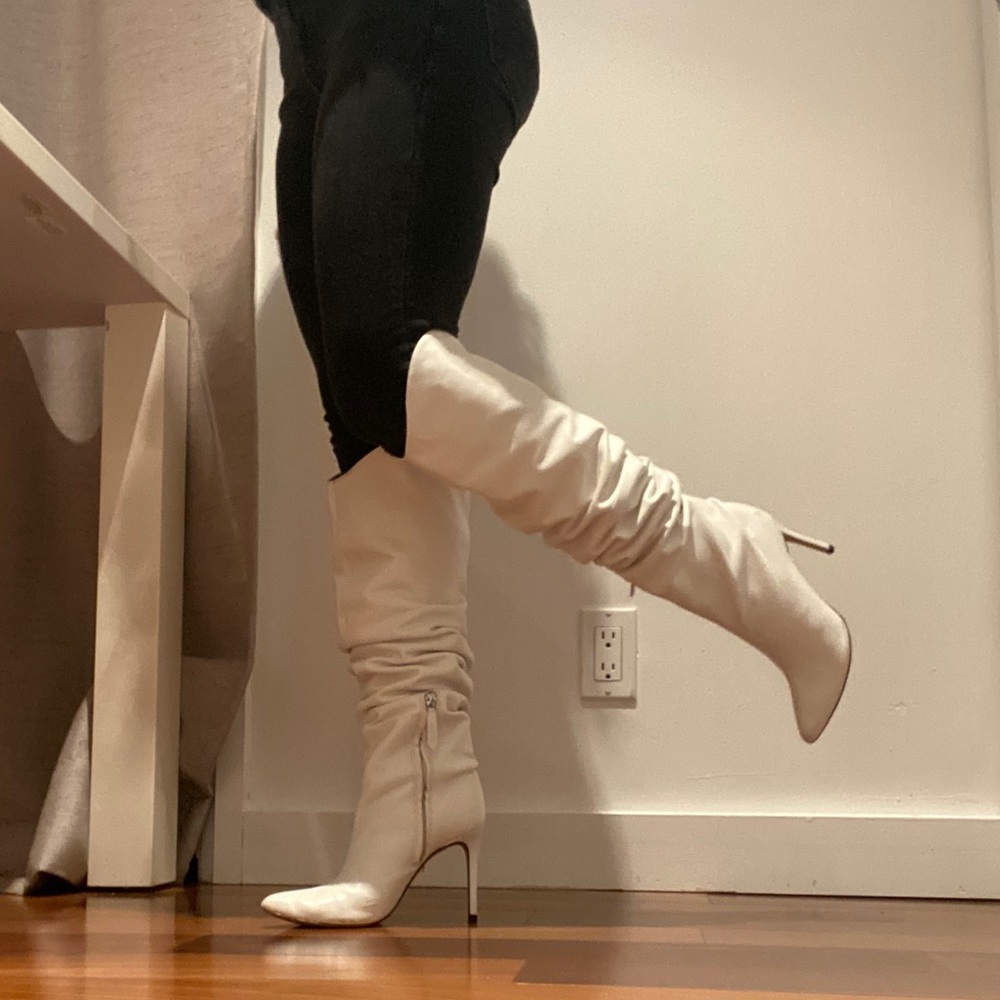 White Schutz Boots